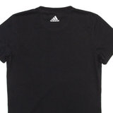 ADIDAS Mens T-Shirt Black Crew Neck S