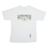 CANNON Myrtle Beach S.Carolina Womens T-Shirt Grey 90s USA L