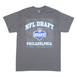 MAJESTIC NFL Draft Philadelphia Mens T-Shirt Grey USA M