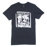 GILDAN Brookyln Mens T-Shirt Black USA XS