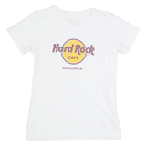 HARD ROCK CAFE Mallorca Womens Band T-Shirt White M