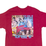 PLANET HOLLYWOOD New York City Mens T-Shirt Red USA L