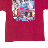 PLANET HOLLYWOOD New York City Mens T-Shirt Red USA L