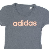 ADIDAS Womens T-Shirt Grey XS