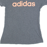 ADIDAS Womens T-Shirt Grey XS