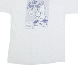 GILDAN Womens T-Shirt Grey 90s L