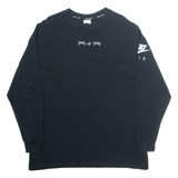 NIKE AIR Oversized Mens T-Shirt Black Long Sleeve XS
