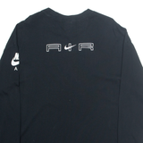 NIKE AIR Oversized Mens T-Shirt Black Long Sleeve XS
