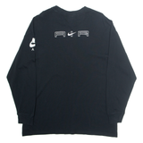 NIKE AIR Oversized Mens T-Shirt Black Long Sleeve XS