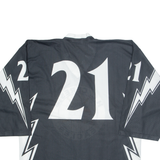 HC Ceresio Eagles Mens Jersey Black Long Sleeve USA V-Neck L