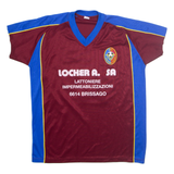 Vedeggio Calico Mens Football Shirt Jersey Maroon V-Neck M