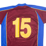 Vedeggio Calico Mens Football Shirt Jersey Maroon V-Neck M