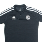 ERREA Mens Football Shirt Jersey Black Collared M
