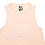 ADIDAS Womens Vest Pink Sleeveless L