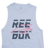 REEBOK Womens Vest Blue Sleeveless S