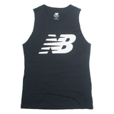 NEW BALANCE Mens Vest Black Sleeveless S