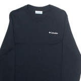 CARLO COLUCCI Mens T-Shirt Black Long Sleeve XS