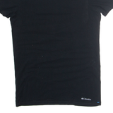 COLUMBIA Mens T-Shirt Black S