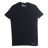 COLUMBIA Mens T-Shirt Black S