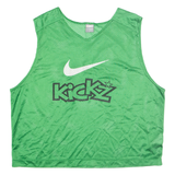 NIKE Kicks Mens Jersey Green Sleeveless V-Neck ONE SIZE