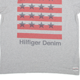 HILFIGER DENIM Mens T-Shirt Grey L