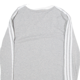 ADIDAS Womens T-Shirt Grey Long Sleeve UK 10