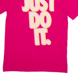 NIKE Standard Fit Womens T-Shirt Pink M