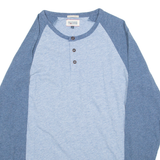 HILFIGER DENIM Mens T-Shirt Blue Long Sleeve S