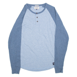 HILFIGER DENIM Mens T-Shirt Blue Long Sleeve S