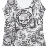 HARLEY DAVIDSON Mens Vest Grey Sleeveless L