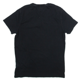 HILFIGER DENIM Mens T-Shirt Black V-Neck M