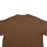 REEBOK Cropped Womens T-Shirt Brown L