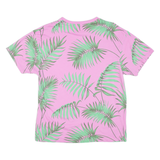 BENCH Tropical Mens T-Shirt Pink Crew Neck S