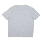 ALL SAINTS Mens T-Shirt Grey Crew Neck L