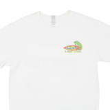 GILDAN Sunset Lizard Chameleon Mens T-Shirt White Crew Neck M