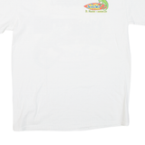 GILDAN Sunset Lizard Chameleon Mens T-Shirt White Crew Neck M