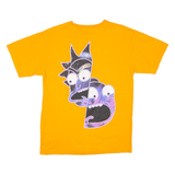 PULL & BEAR Rick And Morty Mens T-Shirt Orange Crew Neck S