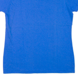 GILDAN Bike Now Wine Later Womens Biker T-Shirt Blue Crew Neck M