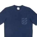 REEBOK Mens T-Shirt Blue Crew Neck S