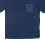 REEBOK Mens T-Shirt Blue Crew Neck S