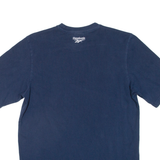 REEBOK Mens T-Shirt Blue Crew Neck S