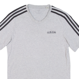 ADIDAS Mens T-Shirt Grey Crew Neck S