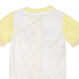 KARL KANI Striped Baseball Womens Jersey White V-Neck XS