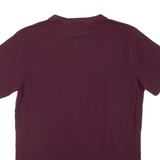 GUESS Slim Fit Womens T-Shirt Maroon Crew Neck M