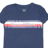 TOMMY HILFIGER Relaxed Fit Womens T-Shirt Blue XXS