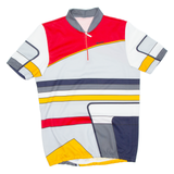 SANTINI Mens T-Shirt Grey 1/4 Zip XL