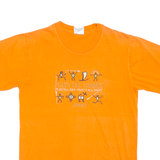 Play All Day Party All Night Mens T-Shirt Orange S