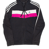 ADIDAS Womens Black Hoodie Full Zip XS