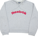 REEBOK Cropped Womens Grey Hoodie UK 12