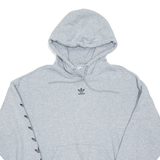 ADIDAS Womens Grey Hoodie UK 12
